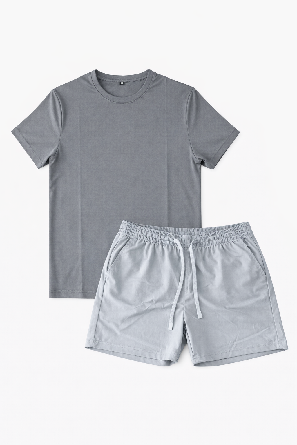 CONJUNTO CAMISA + SHORT CINZA